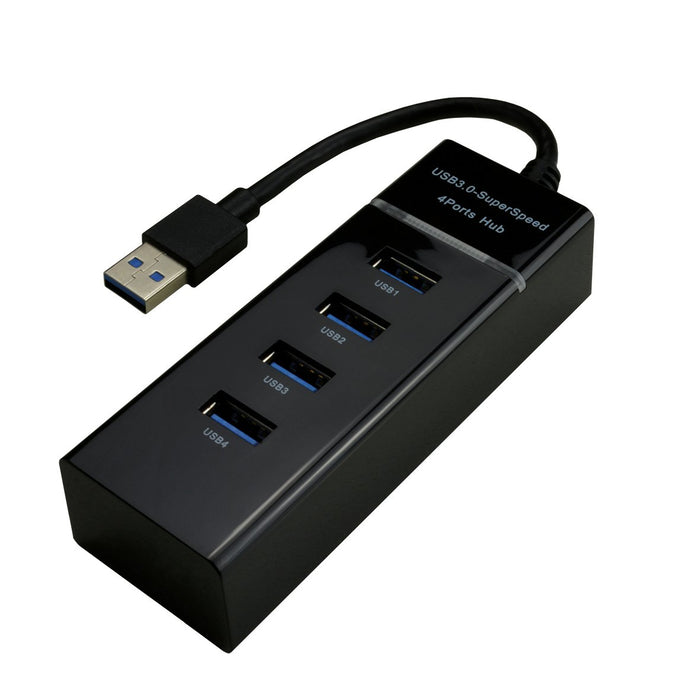 EAN 3700224758769 - MCL USB3-M104B/N hub de interfaz USB 3.2 Gen 1 (3.1 Gen 1) Type-A 5000 Mbit/s Negro imagen 1