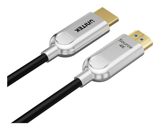 EAN 4894160057822 - UNITEK Fiber Optic 4K 15M cable HDMI 2 x HDMI Type A (Standard) HDMI tipo A (Estándar) Gris imagen 3