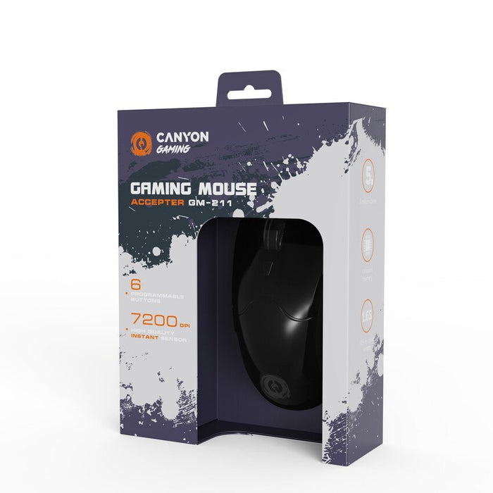 EAN 5291485009694 - Canyon Gaming Maus Accepter RGB Backlight 6 Tasten black retail - Maus ratón imagen 6