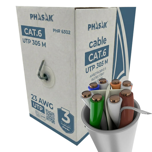 EAN 5605922028665 - Phasak PHR 6302 cable de red Gris Cat6 U/UTP (UTP) imagen 1