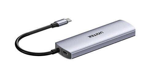 EAN 4894160057471 - UNITEK uHUB Q4 USB 3.2 Gen 1 (3.1 Gen 1) Type-C 10000 Mbit/s Gris imagen 4