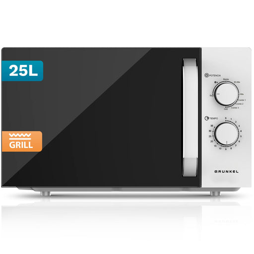 EAN 8426156019161 - Grunkel MWG-25GRILL microondas Blanco, Negro Microondas con grill Encimera 25 L 850 W imagen 2