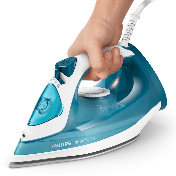 EAN 8720389003035 - Philips 3000 series DST3011/20 plancha Plancha a vapor Suela de cerámica 2100 W Azul imagen 4