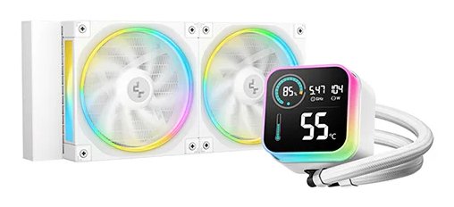 EAN 6933412729273 - DeepCool LQ240 White Procesador Kit de refrigeración líquida 12 cm Blanco 1 pieza(s) imagen 1