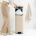 EAN 8710755238123 - Brabantia Bo Pedal Bin 30 L Rectangular Acero Beige imagen 3