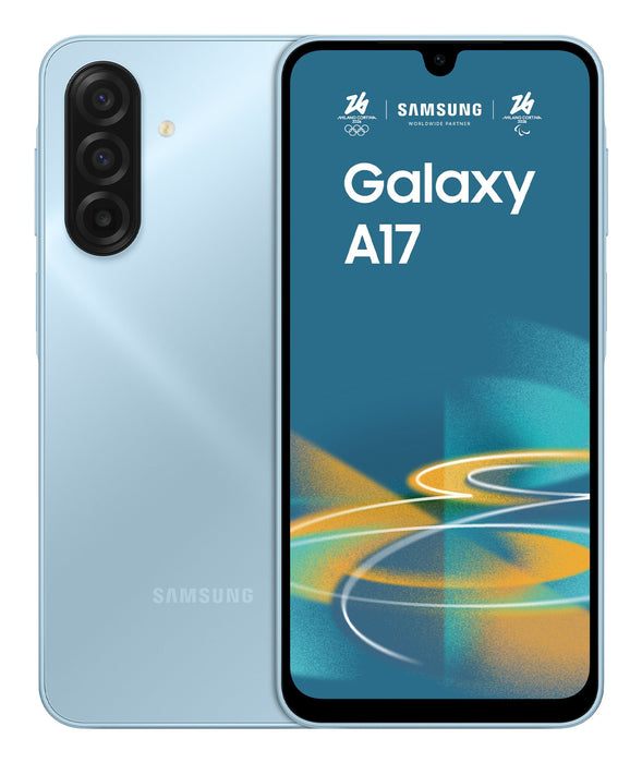 EAN 8806097651147 - Samsung Galaxy A17 17 cm (6.7") Ranura híbrida Dual SIM 4G USB Tipo C 4 GB 128 GB 5000 mAh Azul claro imagen 1