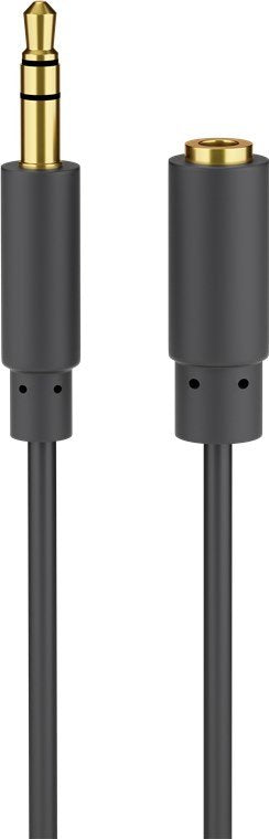 EAN 4040849971228 - Goobay 97122 cable de audio 5 m 3,5mm Negro imagen 1