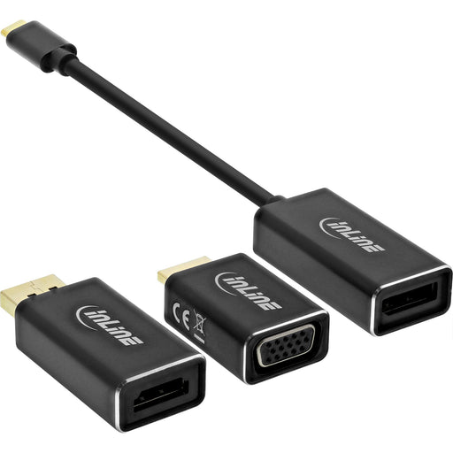 EAN 4043718276486 - InLine 64109B adaptador de cable de vídeo 0,1 m Negro imagen 1