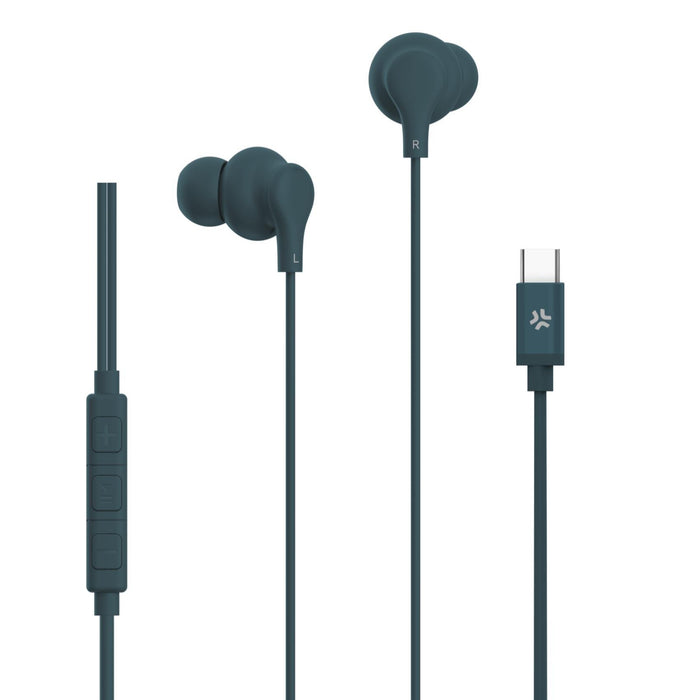 EAN 8021735218647 - Celly UP1600TYPECBL auricular y casco Auriculares Alámbrico Dentro de oído Llamadas/Música USB Tipo C Azu imagen 2