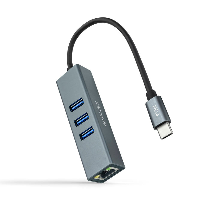 EAN 8433281011472 - Nanocable 10.03.0408 base para portátil y replicador de puertos Alámbrico USB 3.2 Gen 1 (3.1 Gen 1) Type- imagen 1