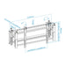 EAN 8433281013056 - TooQ TQVW5470T soporte para pantalla de señalización 177,8 cm (70") imagen 9