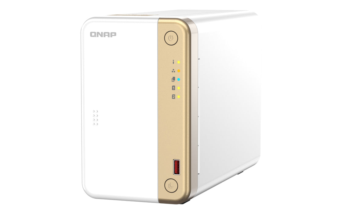 EAN 4711103082294 - QNAP TS-262 NAS Torre Intel® Celeron® N4505 4 GB 0 TB QNAP QTS Oro, Blanco imagen 7