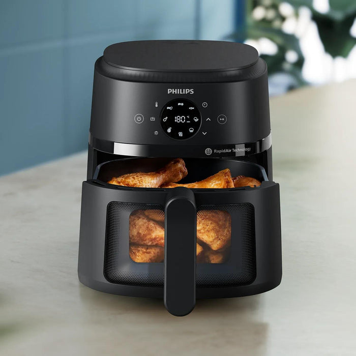 EAN 8720389034848 - Philips 2000 series NA220/00 freidora Sencillo Independiente 1500 W Freidora de aire caliente Negro imagen 4