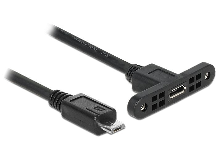 EAN 4043619852468 - DeLOCK 1m, 2xUSB2.0 Micro-B cable USB USB 2.0 Micro-USB B Negro imagen 1