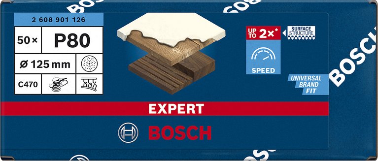 EAN 4059952544649 - Bosch Expert C470 50 pieza(s) Disco de lijado imagen 2