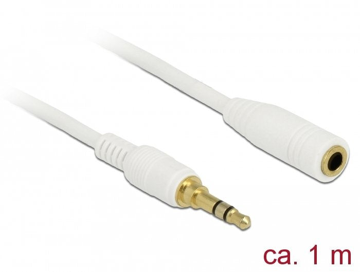 EAN 4043619855773 - DeLOCK 85577 cable de audio 1 m 3,5mm Blanco imagen 1