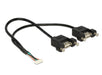 EAN 4043619848393 - DeLOCK 84839 cable USB USB 2.0 0,25 m 2 x USB A Negro imagen 1