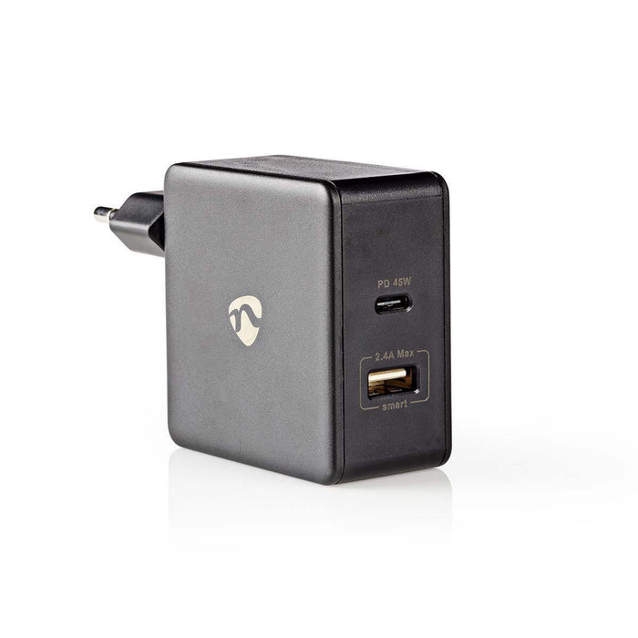 EAN 5412810293261 - Nedis WCPD45W100BK cargador de dispositivo móvil Universal Negro USB Interior imagen 4