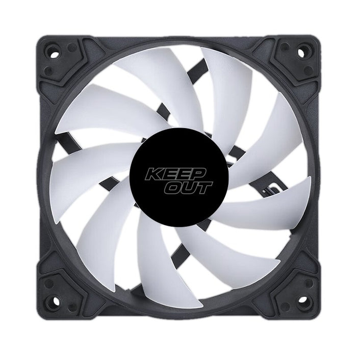 EAN 8435099533993 - KeepOut XFC-120F sistema de refrigeración para ordenador Carcasa del ordenador Ventilador 12 cm Negro imagen 3