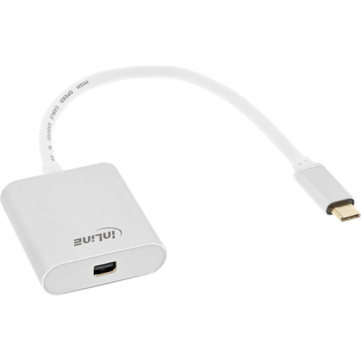 EAN 4043718271207 - InLine 64105S adaptador de cable de vídeo 0,2 m USB Tipo C Mini DisplayPort Plata imagen 1