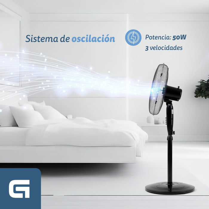 EAN 8426156018126 - Grunkel FAN-165RNG ventilador Negro imagen 3