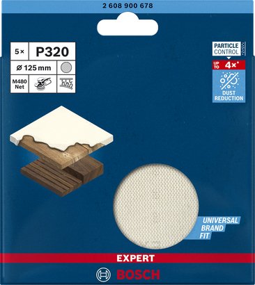 EAN 4059952540160 - Bosch 2 608 900 678 accesorio para lijadora 5 pieza(s) Red para lijado imagen 3