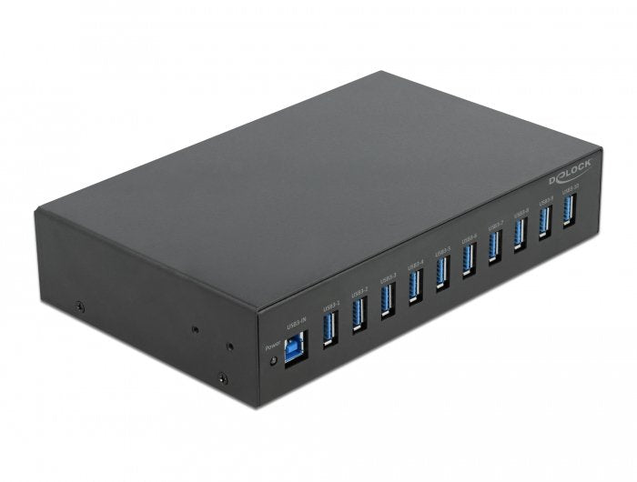 EAN 4043619641123 - DeLOCK 64112 hub de interfaz USB 3.2 Gen 1 (3.1 Gen 1) Type-B 5000 Mbit/s Negro imagen 1