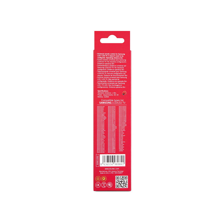 EAN 8436556989841 - DCU Advance Tecnologic 30901050 mando a distancia IR inalámbrico TV Botones imagen 3