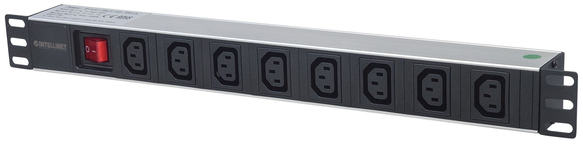 EAN 0766623163620 - Intellinet 163620 unidad de distribución de energía (PDU) 8 salidas AC 1U Negro, Plata imagen 1