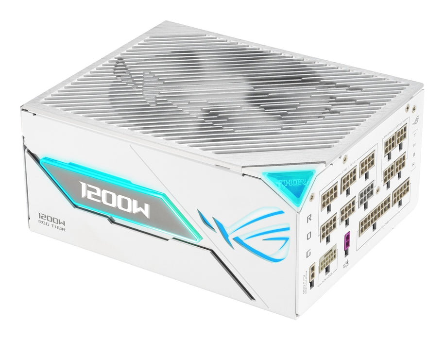 EAN 4711636458016 - ASUS ROG -THOR-1200P3-WHITE-GAMING-E unidad de fuente de alimentación 1200 W 24-pin ATX ATX Blanco imagen 1
