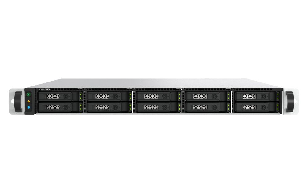 EAN 4711103091678 - QNAP TS-h1077AFU-R7-32G NAS Bastidor (1U) AMD Ryzen™ 7 32 GB DDR5 0 TB QNAP QTS Negro, Gris imagen 1