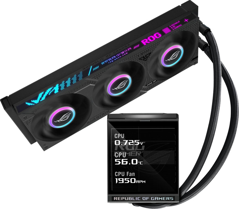 EAN 4711636385961 - ASUS ROG Strix LC IV 360 ARGB LCD Procesador Kit de refrigeración líquida 12 cm Negro imagen 1