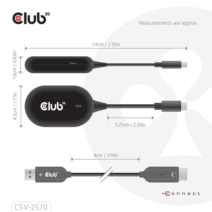 EAN 8719214473631 - CLUB3D CSV-2570 extensor audio/video Transmisor y receptor de señales AV Negro imagen 7