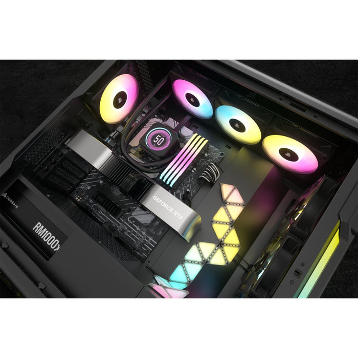 EAN 840006694205 - Corsair iCUE H150i ELITE LCD XT Procesador Sistema de refrigeración líquida todo en uno 12 cm Negro 1 piez imagen 5