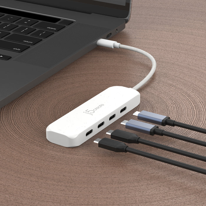 EAN 4712795087826 - j5create JCH345EW USB 3.2 Gen 1 (3.1 Gen 1) Type-C 10000 Mbit/s Blanco imagen 5