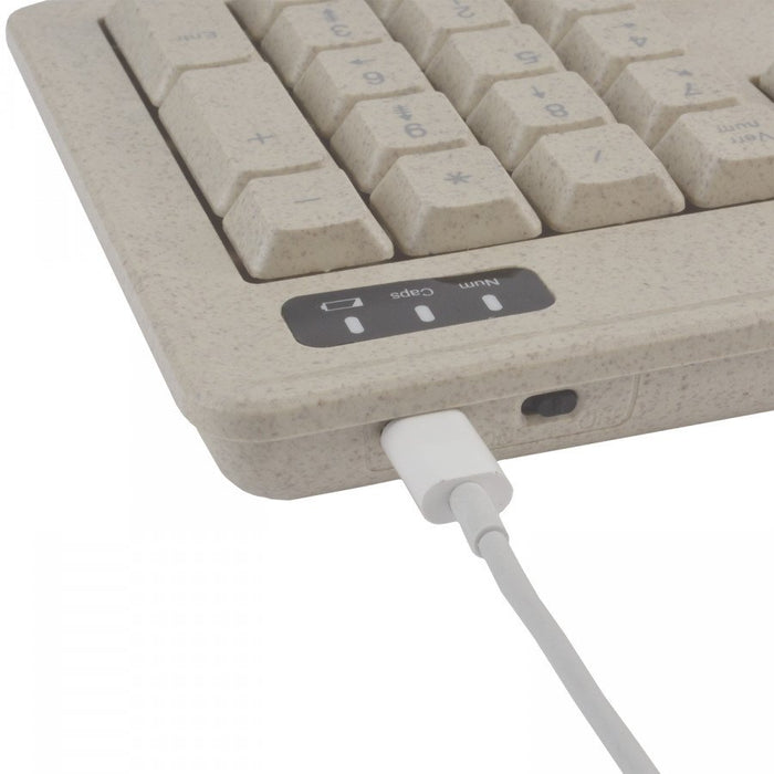 EAN 3700224770327 - MCL MP3B99AACK2012BIW teclado Ratón incluido Universal RF inalámbrico AZERTY Francés Beige imagen 2