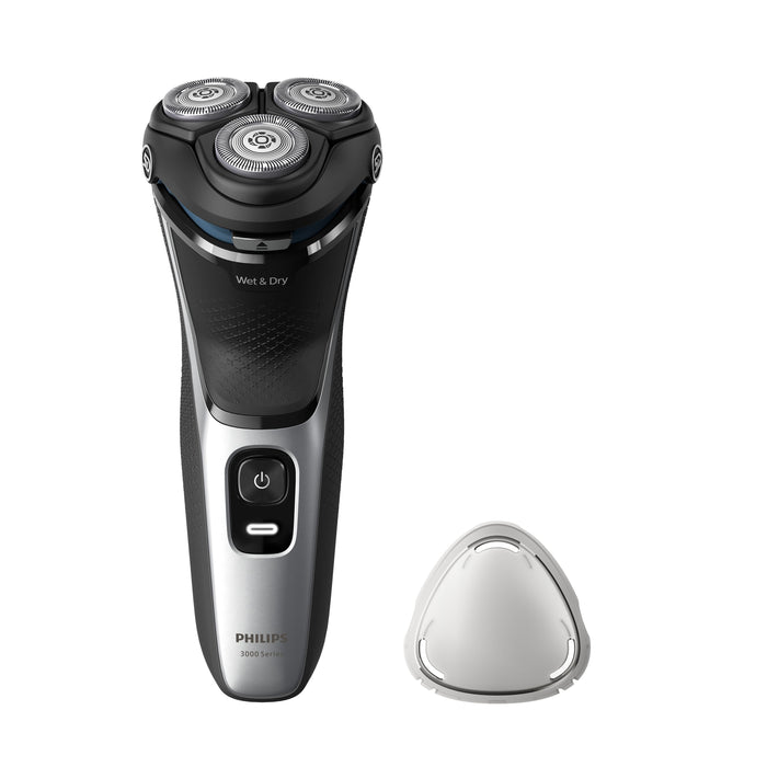 EAN 8720689018531 - Philips 3000 series S3143/00 afeitadora Máquina de afeitar de rotación Recortadora Negro, Plata imagen 1