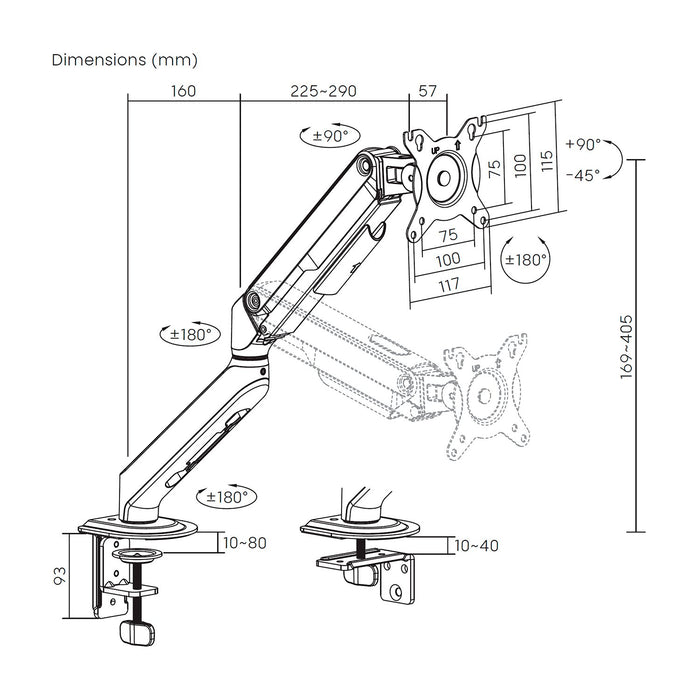 EAN 8435739904596 - AISENS DT32TSR-435 soporte para monitor imagen 7