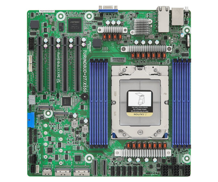 EAN 4711430525488 - Asrock TURIND8UD-2T/X550 placa base AMD SoC Socket SP5 imagen 1