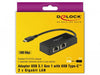 EAN 4043619639274 - DeLOCK 63927 base para portátil y replicador de puertos Negro imagen 3