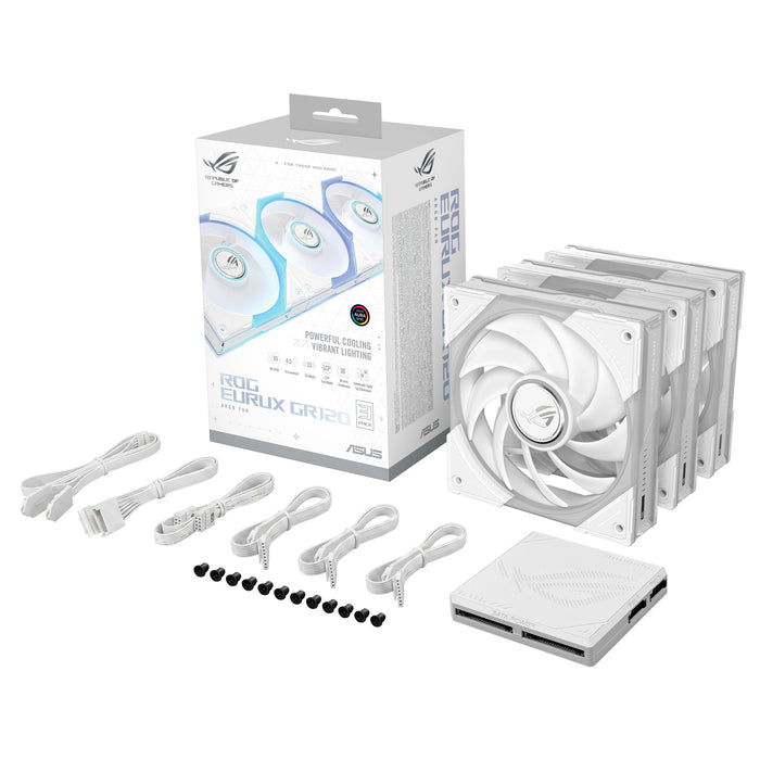 EAN 4711636413008 - ASUS ROG Eurux GR120 ARGB Fan White Triple Pack Carcasa del ordenador Ventilador 12 cm Blanco 3 pieza(s) imagen 26
