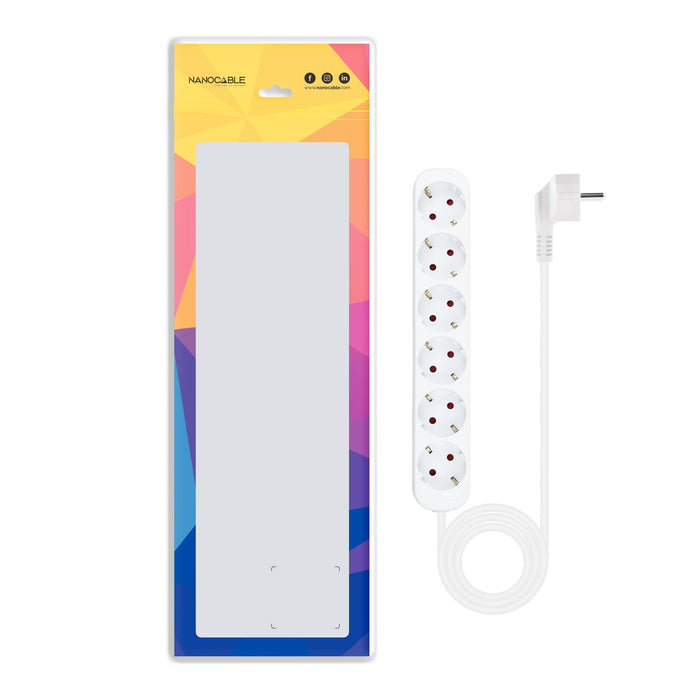 EAN 8433281014039 - Nanocable 10.37.0006-NS base múltiple 1,4 m 6 salidas AC Interior imagen 3