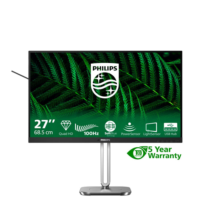 EAN 8721038001785 - Philips 5000 series 27B2G5500/00 pantalla para PC 68,6 cm (27") 2560 x 1440 Pixeles Quad HD LCD Antracita imagen 3