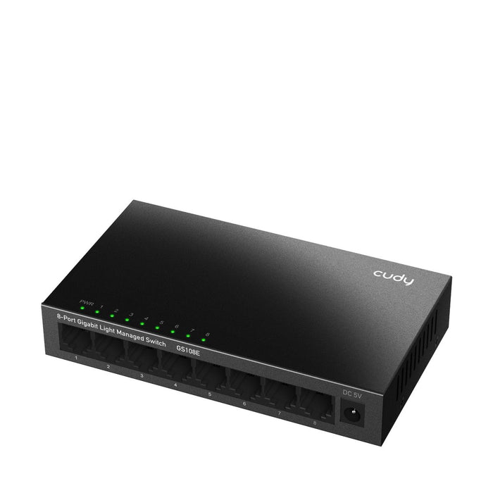 EAN 6971690794026 - Cudy 8-Port Gigabit Easy-Managed Switch, GS108E 1.0 Gestionado L2 Gigabit Ethernet (10/100/1000) Negro imagen 2