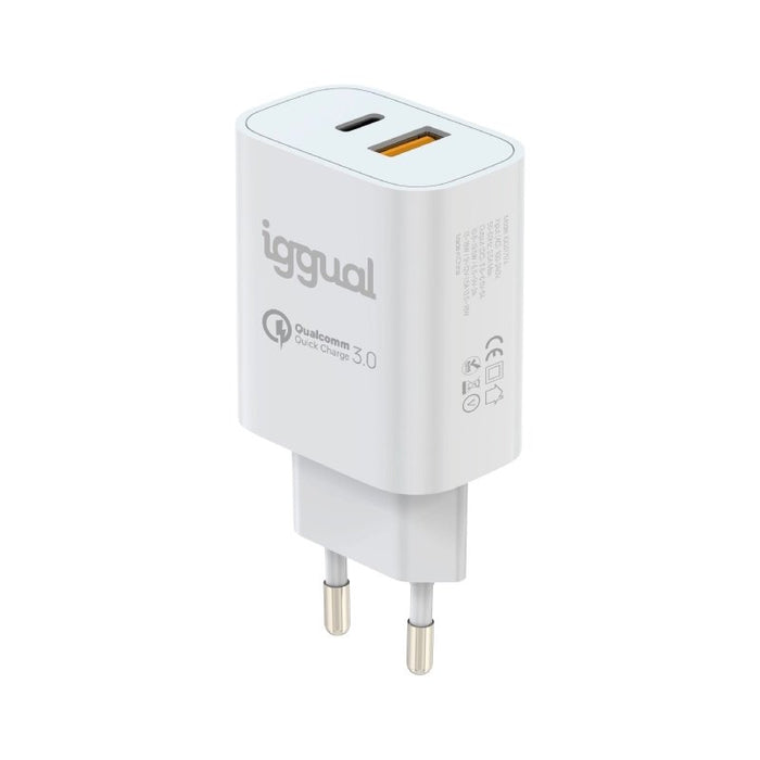 EAN 8435364317419 - iggual IGG317419 cargador de dispositivo móvil Universal Blanco Carga rápida Interior imagen 2
