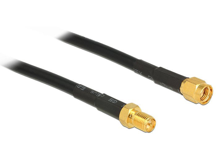EAN 4043619894246 - DeLOCK 3m CFD200 cable coaxial RP-SMA Negro imagen 1