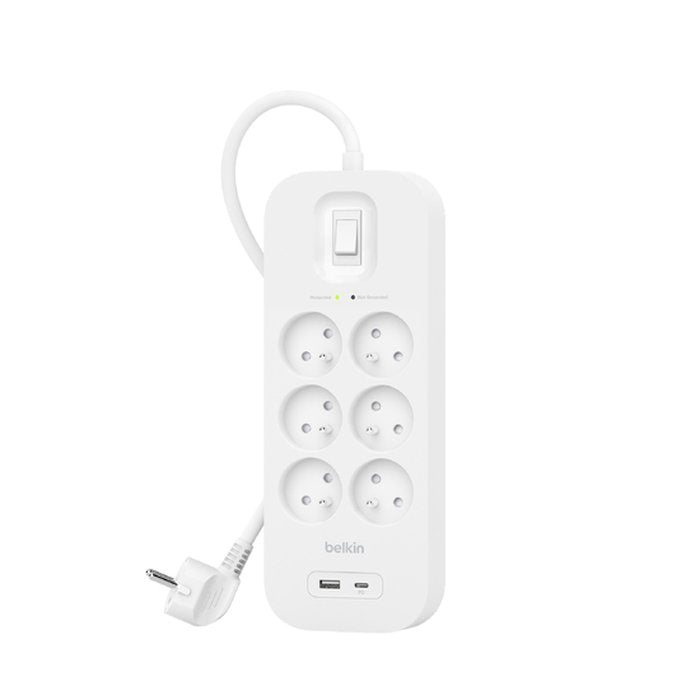 EAN 745883855575 - Belkin Connect Blanco 6 salidas AC 2 m imagen 1