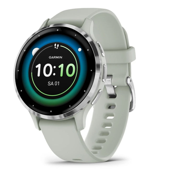 EAN 0753759314781 - Garmin Venu 3S 3,05 cm (1.2") AMOLED 41 mm Digital 390 x 390 Pixeles Pantalla táctil Gris, Plata Wifi GPS imagen 1