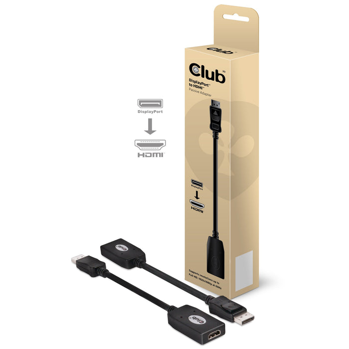 EAN 8717249408444 - CLUB3D DisplayPort to HDMI Adapter Cable 0,13 m Negro imagen 2