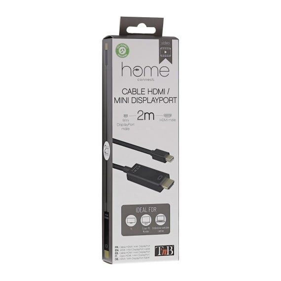 EAN 3303170104569 - T'nB Cable HDMI Mini Displayport 2m HDMI tipo A (Estándar) Negro imagen 3